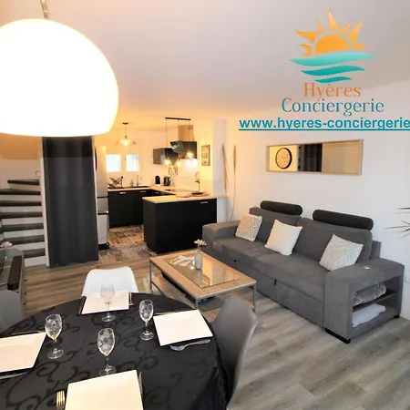 Triplex 2-port D'hyeres -400m-clim Wifi Parking By Hc *